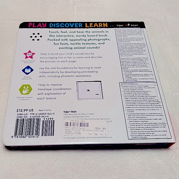 Noisy Animals My First Touch and Feel Sound Book - Picture 9 of 9